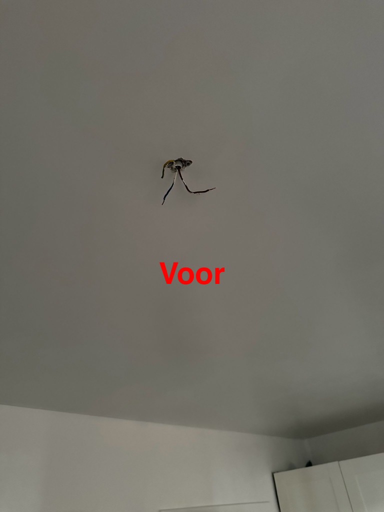 Designer Lamp Installatie Before